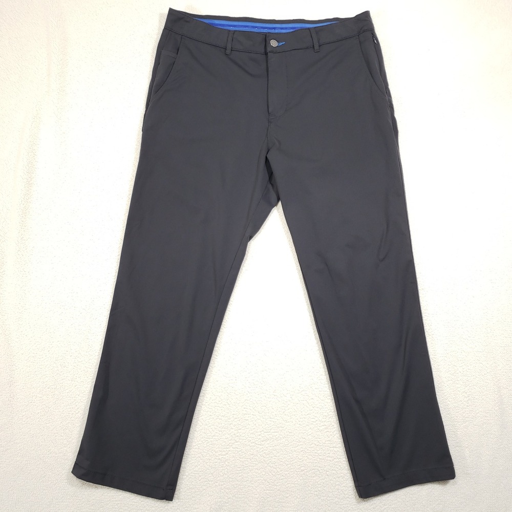 Twillory Performance Pants Mens 36x30 Gray Tailored Fit Technical Golf Chinos